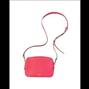 GANNI social media popular designer pink leather shoulder/crossbody purse